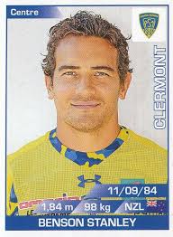 106 BENSON STANLEY # NEW ZEALAND ASM.CLERMONT TOP 14 STICKER PANINI RUGBY  2016