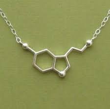 Chemical Symbol For Oxytocin Serotonin Necklace Molecule Jewelry Molecule Necklace