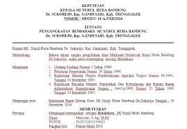 Maybe you would like to learn more about one of these? Contoh Sk Bendahara Madrasah Mi Nurul Huda Bandung