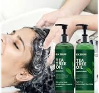 Champú y acondicionador profesional de marca privada OEM ODM sin sulfatos  con aceite de árbol de té para cuero cabelludo seco y con picazón