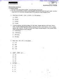 Buku siswa matematika kurikulum 2013 yang berjudul aku bisa matematika merupakan cetakan ke 1 tahun 2018. Soal Ujian Sd Usbn Matematika Tahun Pdf