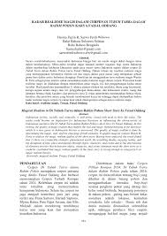 Check spelling or type a new query. Pdf Kadar Realisme Magis Dalam Cerpen Di Tubuh Tarra Dalam Rahim Pohon Karya Faisal Oddang