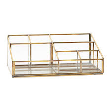 Buy Monograph Slanted Brass Desk Organizer Amara
