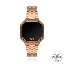 Edge Mini Set With Swarovski Zirconia Matte Rose Gold Brown Saat Kolsaati Aksesuar Moda Alisveris Dijitalsaat Isimlisaat Swarovski Dijital Saat Imla