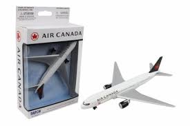 Air Canada Single Plane, White with Silver