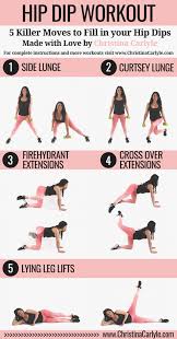 How To Get Rid Of Hip Dips The Best Exercises For Curvy Hips Curvy Exercises Routine Workout Workou In 2020 Best Exercise For Hips Fun Workouts Hip Dip Exercise