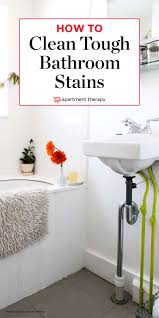 Baking soda is a popular and convenient option and is significantly less caustic than industrial solvents. How To Clean An Old Porcelain Enamel Bathtub Or Sink Apartment Therapy