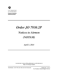 Order Jo 7930 2p Notices To Airmen Notam April 3 2014