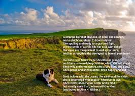 Maureen G Twitterissa Irish She Is A Strange Blend Of Shyness Of Pride Conceit A Stubborn Refusal To Bow In Defeat Love This Poem Thursdaythoughts Thursdaymotivation Poetry Ainenighlinn Irish Https T Co 0mvvdczdwo