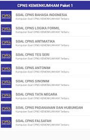 Contoh soal kementrian dalam negeri. Soal Cpns 2019 Kemenkumham For Android Apk Download