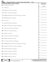 Which is 8,256 in expanded notation? Expanded Notation To Numeric Form With Decimals Fill Online Printable Fillable Blank Pdffiller