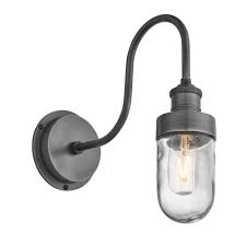 Great savings & free delivery / collection on many items. Industville Swan Neck Wall Light Pewter Black By Design