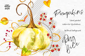 See more ideas about autumn painting, painting, painted pumpkins. Pumpkins Watercolor Collection By Astro Ann Thehungryjpeg Com