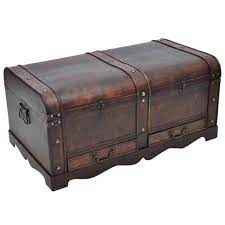 This large antique fruitwood coffee table trunk was crafted in england, circa 1870. Steamer Trunk Dark Wood Coffee Table Large Vintage Furniture Treasure Chest Storage Box Antique Harry Potter Wooden Toy Box Colonial Storage Blanket Trunks Buy Online In Azerbaijan At Azerbaijan Desertcart Com Productid 72781666
