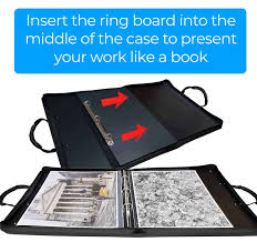 Zipper binders are different from portfolios in that they contain a ring binder and sheet protectors, but similar to portfolios in that they have zip closures, and often handles as well. A2 Portfolio Presentation Art Case Can Be Used With Or Without Rings