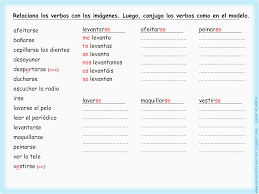 La Rutina Por La Manana Ejercicio Me Encanta Escribir En Espanol Senor Adams B Png 1600 1200 Verbos Reflexivos Libro Coquito Horario De Clases