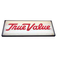 These vintage lighted signs will make your business or institution distinct from the rest. Large Vintage True Value Reversible Lighted Sign Chairish