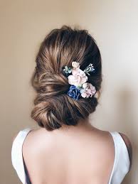 Excited To Share This Item From My Etsy Shop Navy Blue Hair Pins Flower Wedding Flower Hair Pins Hair Bridesmaid Hair Pins Flower Hair Pin Flowers In Hair
