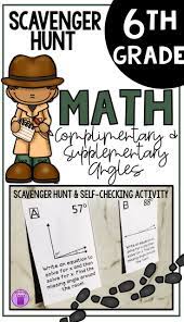 Complementary And Supplementary Angles Scavenger Hunt Now Google Ready Supplementary Angles Angle Activities Angles Worksheet
