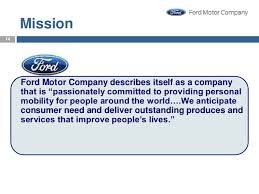 Strategy Management Of Ford Motor Company