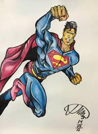 It's too good i can't stop looking at it! Superman Drawing By Ramiro Muzaber Saatchi Art