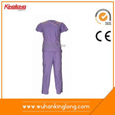 Light Purple Color Medical Uniforms Medical Scrubs Chef Wear