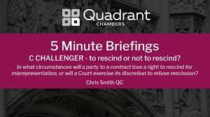 A mutual rescission and release agreement annuls the contract and releases both parties from its obligations, freeing them both up to continue business as usual without the the effect of the new rescission contract is to place the parties back where they were before the deal was ever reached. C Challenger To Rescind Or Not To Rescind Corporate Commercial Law Uk
