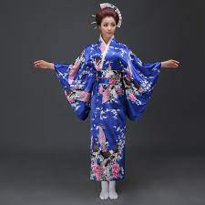 Japan has always created some of the most incredible fabrics in the world. Peacock Print Silk Blend Traditional Japanese Kimono Idreammart