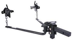 The size of weight distribution hitch that you need will be dictated by the weight of the load that you will be towing. Husky Towing 31423 Round Bar Weight Distribution Hitch 12 000 Lbs