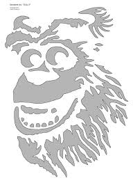 Sully Pumpkin Pattern Halloween Stencils Pumpkin Pattern Disney Pumpkin Stencils