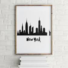 Black And White New York City Posters New York City Inspirational Artwork New York Printable Artwork New York Black And White New York Poster New York Black White New York Decor