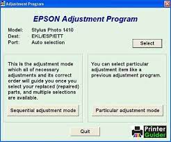 Epson Stylus Photo 1410 Resetter Adjustment Program Free Download Epson Stylus Tank Printer