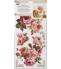 Folkart Rub On Decor Transfer Floral 3pc Joann In 2020 Transfer Crafts Joanns Fabric And Crafts Floral