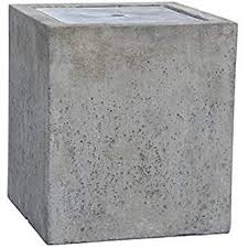 Dehner Gartenbrunnen Cube Mit Led Beleuchtung Ca 45 X 40 X 40 Cm Leichtbeton Grau Leichtbeton Gartenbrunnen Led Beleuchtung