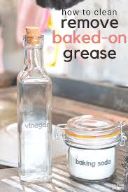 Baking soda, water, and detergent for baking pans with baked on gunk, one of the best solutions is a mix of baking soda, hot water, and dishwashing liquid. How To Clean Baked On Grease On Stove My Stay At Home Adventures