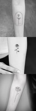 Simple Rose Arm Tattoo Ideas At Mybodiart Com Black And White Floral Flower Bicep Wrist Tatt Design Tatuajes Sutiles Nuevos Tatuajes Tatuajes Delicados