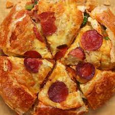 Here S What You Need Bread Boule Marinara Sauce Fresh Mozzarella Cheese Pepperoni Onion Fr Bread Bowl Recipe Pizza Bread Bowl Recipe Unique Pizza Recipes