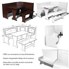 Estimado usuario, no podés solicitar turnos a través de la web porque no sos cliente. Juego De Comedor Rinconero En Mdf Bancos Mesa