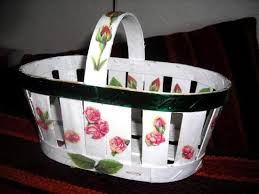 Recup Serviettage Petit Panier Deco Recup Cagettes Deco Panier Deco Boites Recouvertes De Tissu