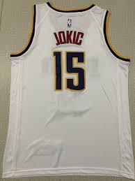 Nba jersey denver nuggets danilo gallinari 8 jersey revolution30 blue. Men 15 Nikola Jokic Jersey White Denver Nuggets Jersey Swingman Denver Nuggets Jersey Nba Jersey