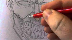How To Draw An Evil Face - Youtube