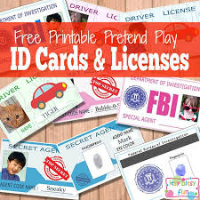 An arizona id card with a photo enables law enforcement agencies to distribute your child's information and photograph in the event of an amber alert (child abduction alert bulletin) more rapidly. Free Printable Licenses And Id Cards For Kids Printables Kids Dramatic Play Preschool Kids Playing