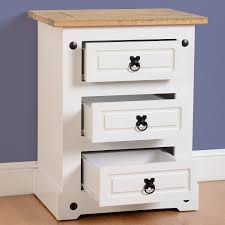 Price and stock could change after publish date, and we may make money from these links. Seconique Corona White 3 Drawer Bedside Table Furniture123