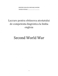 Savesave model de atestat limbă engleză cl.xii for later. Atestat Second World War Atestat Limba EnglezÄ