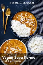 Indian Soya Korma With Rice Rezept Rezepte Korma Rezeptideen
