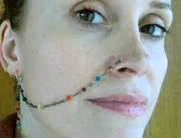 Sterling Silver Nose Chain, Rainbow Nose Chain, Custom Nose Chain, Mix  Color Nose Chain, Swarovski Crystal Nose Chain, Free US Shipping