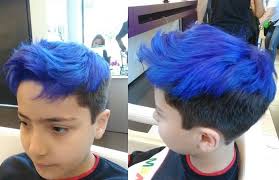 It really looks good blue has been always the color of boys. 15 Handsome Undercut Hairstyles For Boys Child Insider