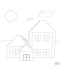 Minecraft Haus Ausmalbilder Ausmalbilder Ausmalen Malvorlagen