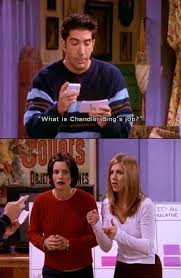 Charming Life Pattern Friends Quote Chandler Bing S Job Friends Tv Friends Tv Show Arkadaslar