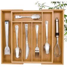 bamboo utensil expandable kitchen